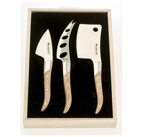 Coltelli formaggio legno chiaro