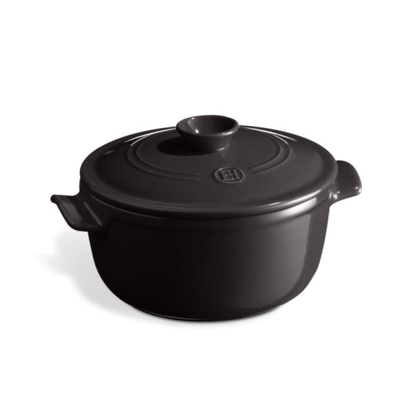 Piccola cocotte tonda 25 lt nero Hemile Henry